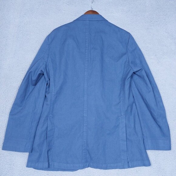 Sid Mashburn Trail Blazer Men's 56R Blue Unstructured Sport Coat Classic Italy - Picture 10 of 16